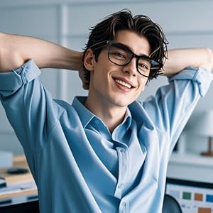 Beatlens Open-Ear Audio Smart Glasses for Safe & Clear Listening