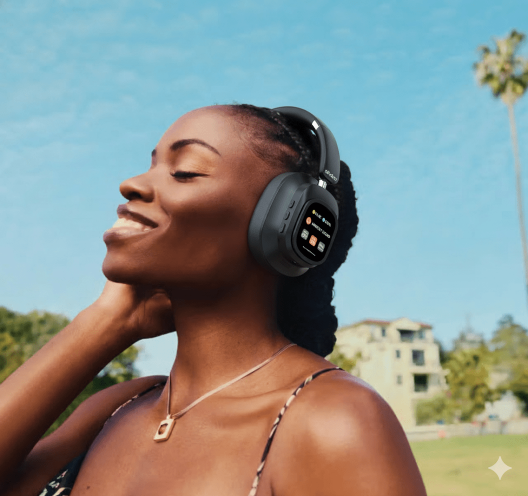 BeatLens Wave Pro Hybrid – Wireless Headphones with LED Smart Touch & Active Noise Cancellation - Beatlens