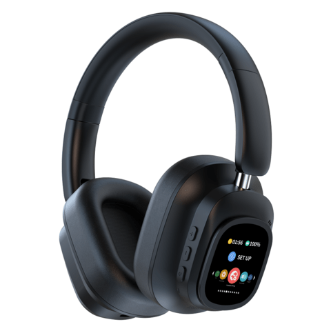 BeatLens Wave Pro Hybrid – Wireless Headphones with LED Smart Touch & Active Noise Cancellation - Beatlens